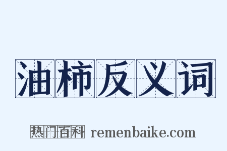 油柿反义词是什么意思的图片